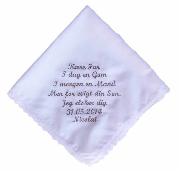 Bryllups Lommetørklæde fra Mikkla