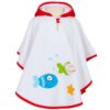 Badeponcho til børn med søde havdyr