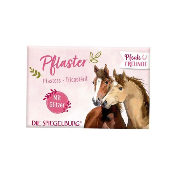 Børneplaster med heste og glimmer