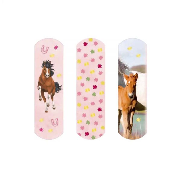 Børneplaster med heste og glimmer