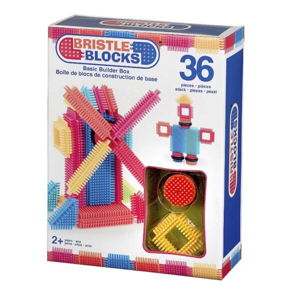 Bristle Blocks æske 36 farverige klodser