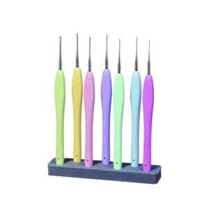 Clover Amour - Hæklenålesæt - 7 stk. fra 0,6mm - 1,75mm