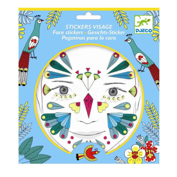Ansigtsklistermærker Djeco