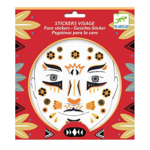 Ansigtsklistermærker Leopard fra Djeco