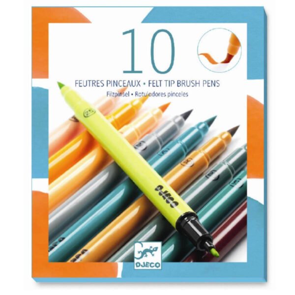 Tuscher i naturfarver fra Djeco 10 stk