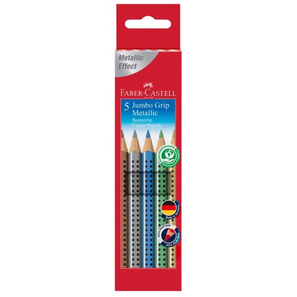 Faber-Castell Jumbo Grip 5 stk metallic