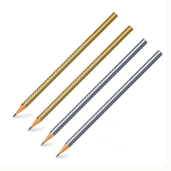 Faber-Castell Sparkle blyanter Sølv og guld mix
