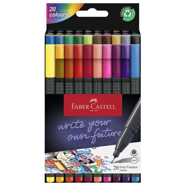 Faber-Castell Fineline Tusser 0,4 mm 20 stk.