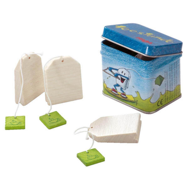 HABA Legemad i træ te-breve i dåse