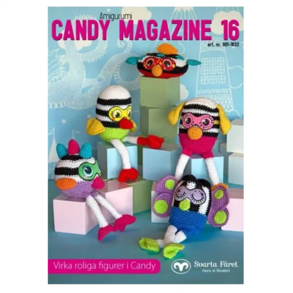 Hækleopskrift Candy Magazine 16 fra Svarta Fåret, Hækl de sjoveste figurer