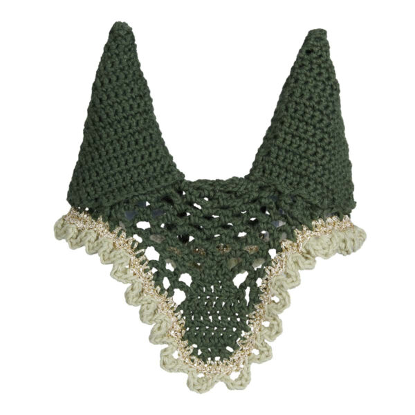 Kæpheste hæklet hut mørkegrøn