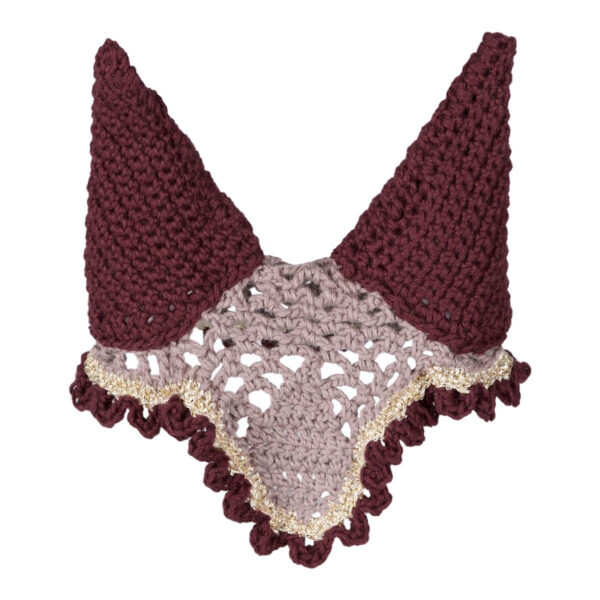 Kæpheste hæklet hut lys og mørk-lilla