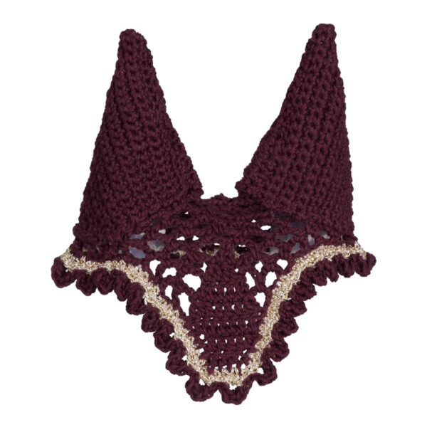 Kæpheste hæklet hut mørke lilla