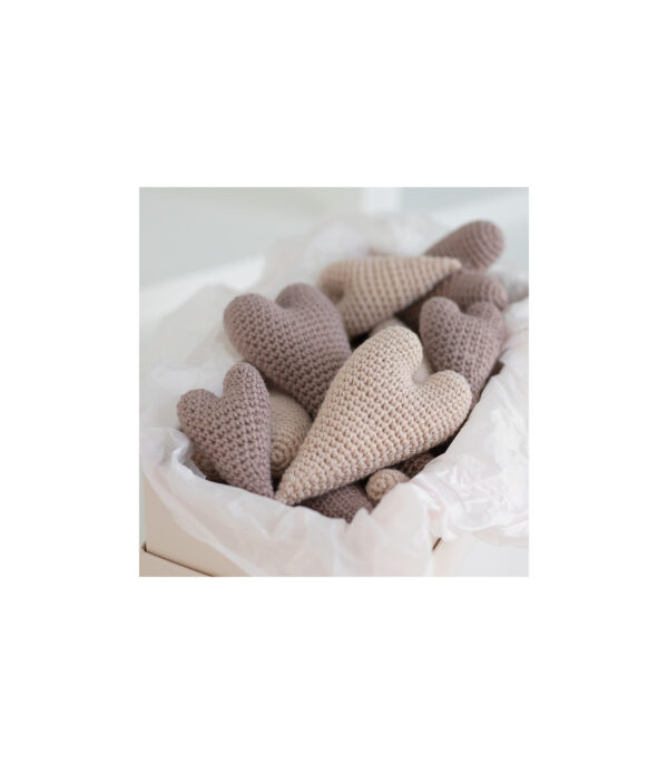 Hæklekit hæklede Hjerter fra Krea Deluxe