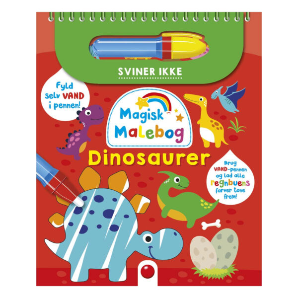 Magisk Malebog Dinosaurer fra Forlaget Bolden