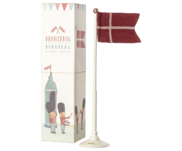 Maileg Bordflag med Dannebrogsflag 25 cm