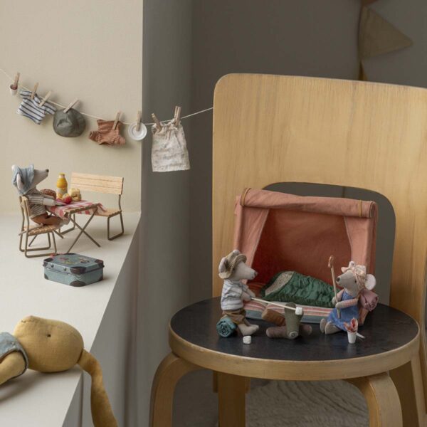 Maileg storesøster Vandremus med sovepose