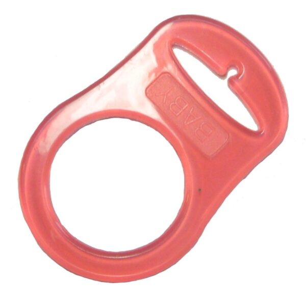 Silikonering til MAM adapter transparent  rød