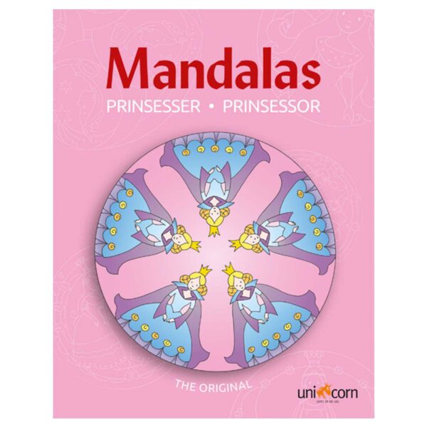 Mandala Malebog til børn med Prinsesser