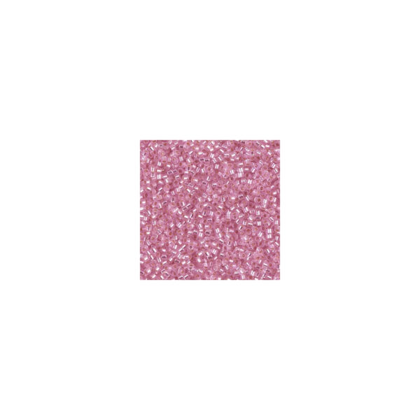 Miyuki Delica 11/0 smykkeperler Silverlined Dyed Pink