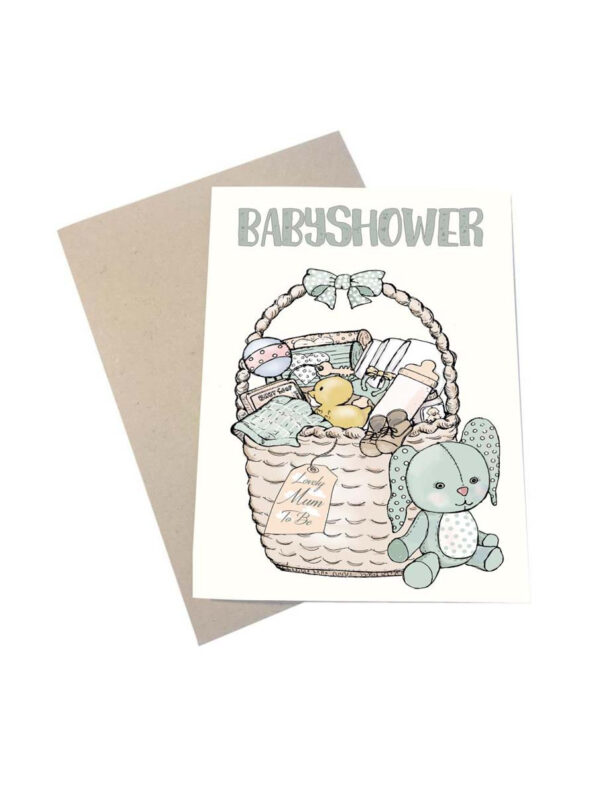 Lykønskningskort Babyshower kort