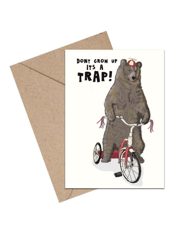 Lykønskningskort Don't grow up