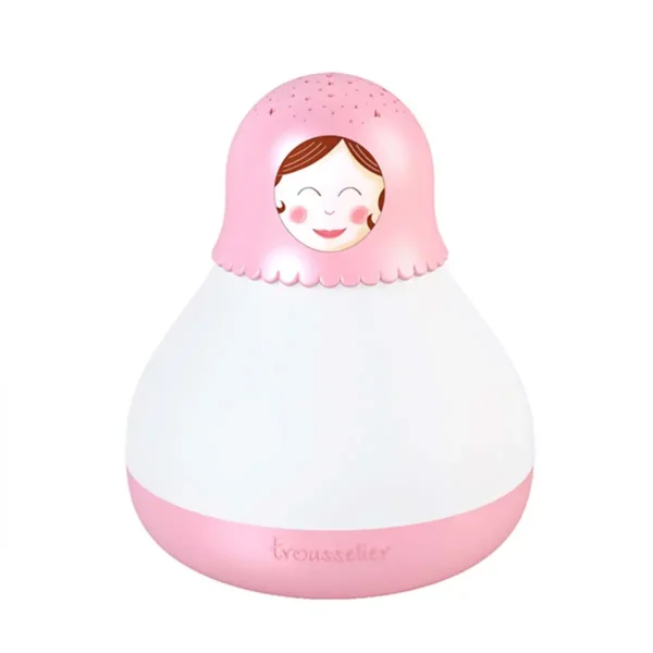 Trousselier Babushka natlampe – projektor stjernelampe med vuggevise