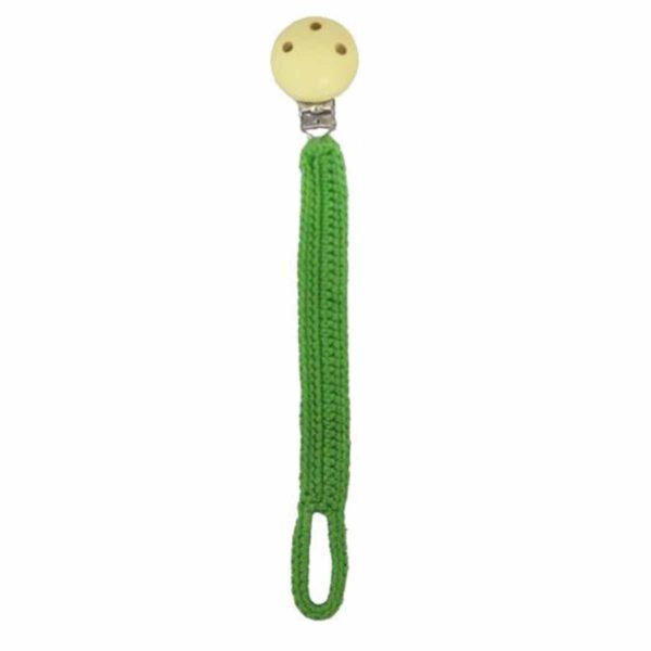 Hæklet suttesnor grøn fra NatureZoo – Praktisk, Sikker og Personlig