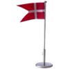 Bordflag med Dannebrogsflag 30 cm fortinnet