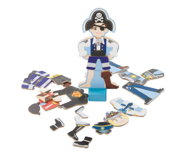 Magnetisk påklædningsdukke fra Sebra sej dreng