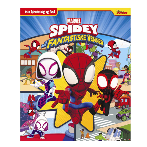 Min første kig og find bog – En dag med Spidey for børn fra ca. 2 år