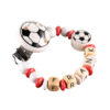 Suttekæde med Navn Perler Rød Fodbold