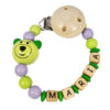 Suttekæde med Navn Perler Lime Bamse