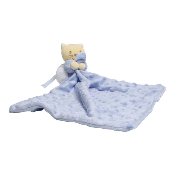 Kaloo nusseklud lyseblå bamse kattekilling med bus