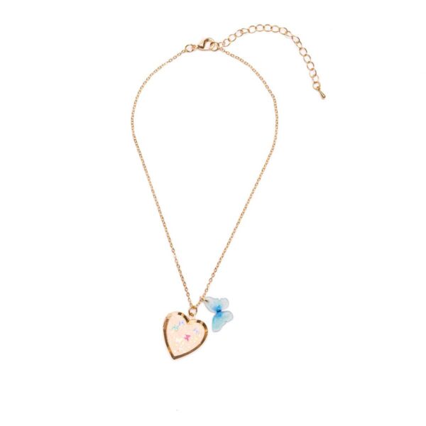 Great Pretenders børnehalskæde rosaguld medallion hjerte
