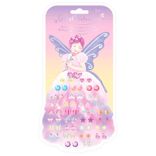 Great Pretenders klistermærker som øreringe prinsessefe