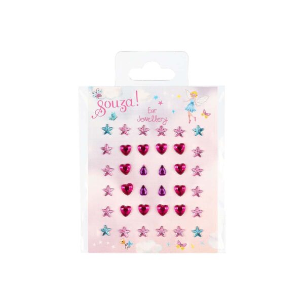 Souza klistermærker som øreringe trylle fe