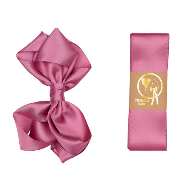 Dåbsbånd med sløjfe silke Victorian Rose