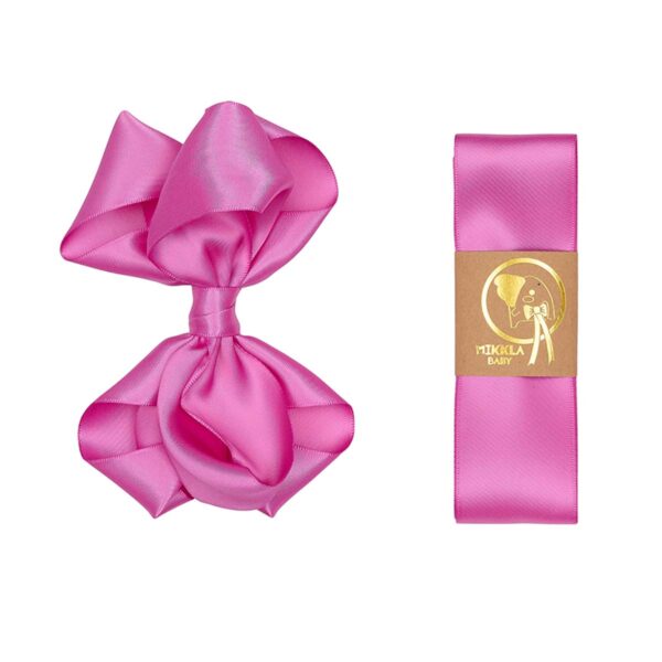 Dåbsbånd med sløjfe silke Garden Rose