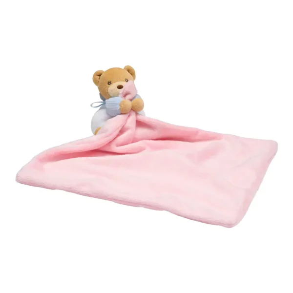 Kaloo nusseklud lyserød bamse med bus