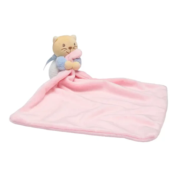 Kaloo nusseklud lyserød bamse kattekilling med bus