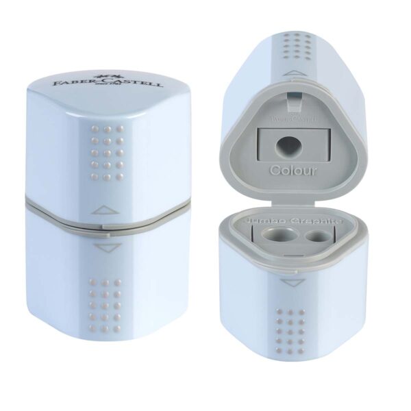 Faber-Castell Blyantspidser trio Lyseblå