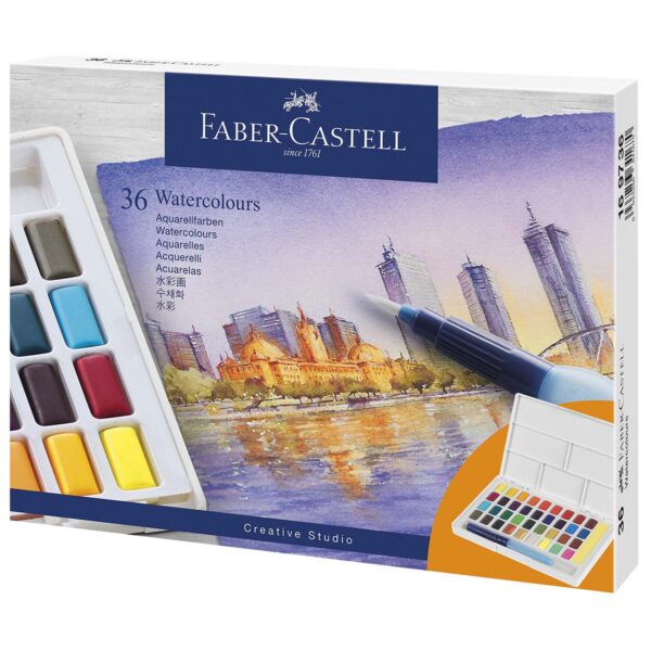 Faber-Castell Akvarel vandfarver 36 stk.