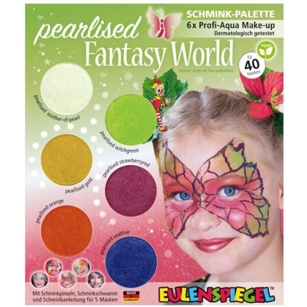 Ansigtsmaling til børn perlefarvet Fantasi verden