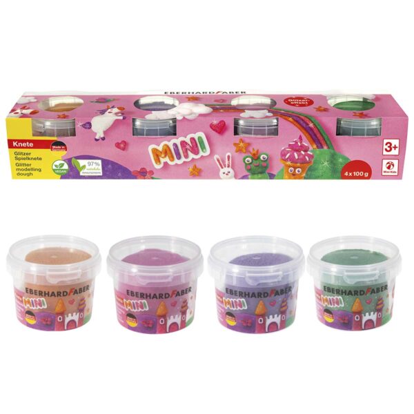 Modellervoks Sæt VEGAN Glitter fra Eberhard Faber