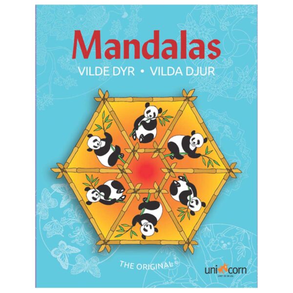 Mandala Malebog til børn med vilde dyr