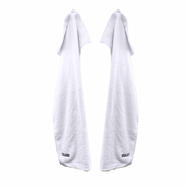 Personligt håndklæde hvid med navn