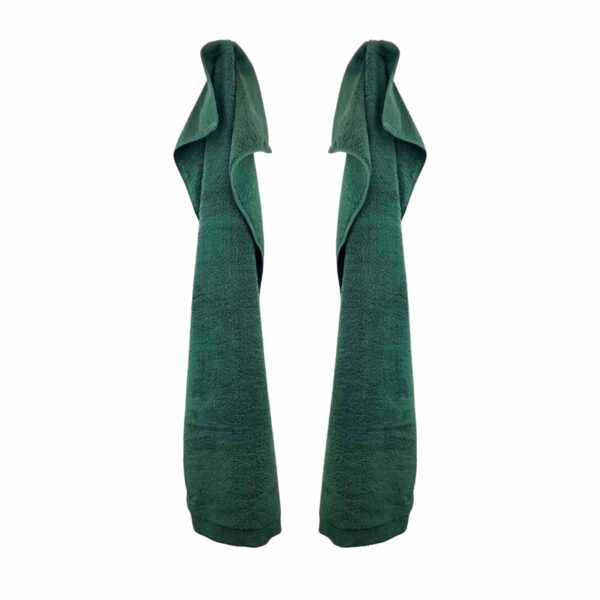 Personligt håndklæde mørkegrøn med navn