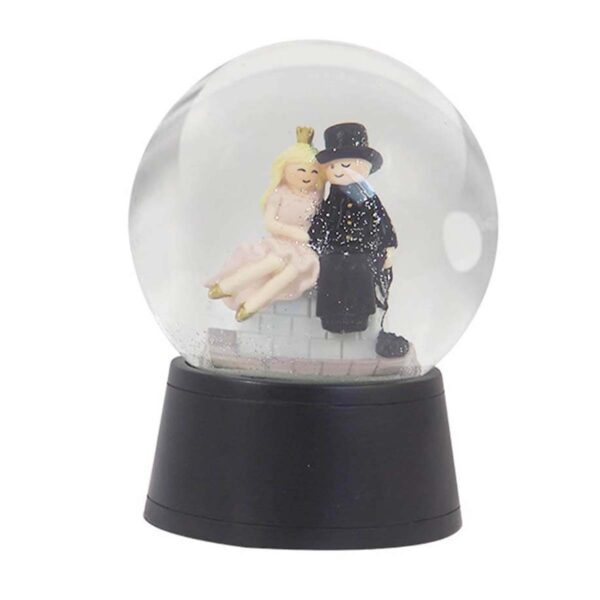 Snekugle med musik Hyrdinden og Skorstensfejeren lyserød fra Kids By Friis