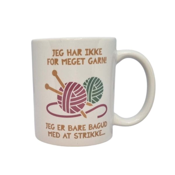 Strikkekrus Jeg har ikke for meget garn